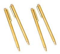 Uooduby 4 Tiges de Radiesthésie, Tiges de Divination Rétractables, Tiges de Stylo Portable En Forme de L, pour Outils de Chasse Aux FantôMes, Eau de Divination, Etc.