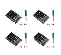 Uooduby 4X Adaptateur M.2 SSD vers U.2 2In1 M.2 NVMe et -Bus NGFF SSD vers Adaptateur PCI-E U.2 SFF-8639 Convertisseur PCIe M2, sans Coque