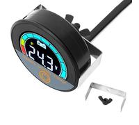 Uooduby 5918 DC8-100V Voltmètre Circulaire Numérique Moniteur de Capacité de Batterie Étanche Testeur de Tension de Voiture Facile à Installer Facile à Utiliser A