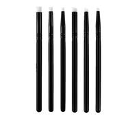 Uooduby 6 Mini Pinceaux de Mélange Plats/Angulaires pour Peinture et Travaux Manuels pour Petits Détails Pinceau de Mélange D'Encre