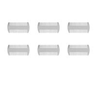 Uooduby 6X Double Action en Acier Inoxydable Taille de Carte de Crédit Peigne Portefeuille Peigne Poche Peigne Anti-Statique Peigne à Cheveux Barbe Peigne Moustache pour Homme