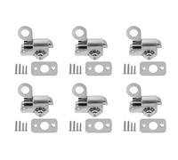 Uooduby 6X Fermeture Automatique de Serrure de Verrou de Porte de Fenêtre de Boulon de Glissière de Ressort de Sécurité à