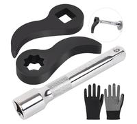 Uooduby Adaptateur de Clé Anglaise, Barre de Levier Indexable Réglable pour Cliquet de 1/2 Pouce, Ensemble D'Outils de 4 Pièces Adaptateur de Barre de Levier