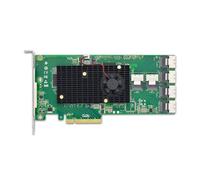 Uooduby Adaptateur PCIe X8 vers SFF-8087, Carte Contrôleur/SAS HBA avec Support NVME HDD. Adaptateur PCIe X8 vers SFF-8087.