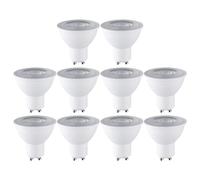 Uooduby Ensemble de 10 Spots Encastrés au Plafond 7W, avec Base GU10, Source Lumineuse LED Économe en Énergie, Éclairage Intérieur Blanc 6000K.