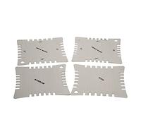 Uooduby Jauges a rayon entaille pour guitare pour mesurer le rayon de touche Paquet de 4pcs
