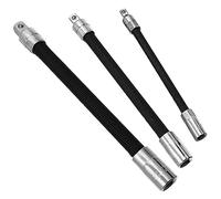Uooduby Kit D'Outils 3 Pièces Clé Électrique Bielle Élastique Arbre Flexible Universel Clé à Cliquet Tige D'Extension de Ressort