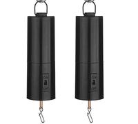 Uooduby Moteur de Rotation Noir de Fileur de Vent Alimenté par Batterie pour L'Ornement de Carillon de Vent Suspendu 2 PièCes