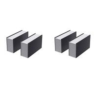 Uooduby Paquet de 60 Porte-étiquettes Magnétiques C Channel 1 x 3 Po avec Aimants ÉTiquettes de Nom Magnétiques ÉTiquettes de Boîte à Outils pour Tableau Blanc En Métal