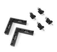 Uooduby Puzzle pour le Travail Du Bois, Carré Fixe, Pied en L Carré en Alliage D'Aluminium, Outil de Positionnement à Angle Droit, Accessoires de Remplacement