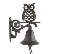 Uooduby Sonnette de Porte Vintage en Fonte pour Jardin, Sonnette D'Entrée, Sonnette Murale, Heurtoir de Porte, Décoration de Porche