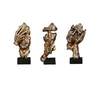 Uooduby Statue Abstraite en Résine pour Bureau, Sculpture, Figurines Miniatures, Personnage, Art Nordique, Artisanat, Bureau, Maison, A