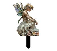 Uooduby Support de Pot de Fleur en Acrylique en Forme de Papillon de Conte de Fées, Décoration de Jardin, Prise de Terre
