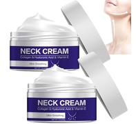 UOOHE Neck Cream-Tighten & Lift Firming Neck Cream,With Collagen & Hyaluronic Acid & Vitamin E For Fine Lines, Loose And Sagging DéColletage Skin (2 pcs)