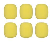 UOOOM 6 pcs Colorées Mousse Bonnettes pour Microphone à Main (Jaune)