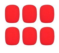 UOOOM 6 pcs Colorées Mousse Bonnettes pour Microphone à Main (Rouge)