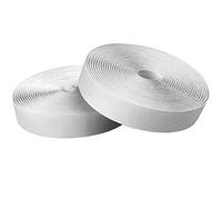 UOOOM Lot de 2 PCS 2M Bandes Agrippantes Adhésives Autocollantes Boucle et Crochet (2M, Blanc)