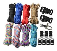 UOOOM Lot de Corde de Nylon et Multifonction Fermoirs à Clip pour DIY Corde de Parachute Paracorde Bracelet Kit (Style A)