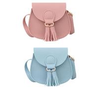 UOPJDD 2 Morceaux De Sac À Bandoulière Pour Filles, Mini-Sac À Bandoulière, Sac À Bandoulière En Cuir Pu, Accessoires Simples Et Polyvalents.