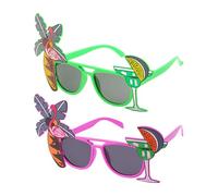 UOPJDD 2 Morceaux De Verres De Noix De Coco, Lunettes De Soleil De Fête À La Plage, Accessoires Photo, Accessoires De Costumes De Fête.