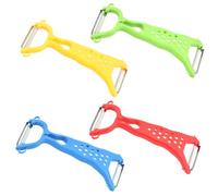 UOPJDD 4 Pièces Peeler À Double Tête, Éplucheur en Acier Inoxydable, Outils De Cuisine, Outils De Pelage Manuel, Coupeurs De Légumes.