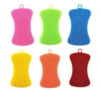 UOPJDD 6 Morceaux De Brosse À Lave-Vaisselle en Silicone, Outils De Cuisine, Brosse De Nettoyage De La Vaisselle, Brosse À Lave-Vaisselle Durable, Outils De Nettoyage Polyvalents.