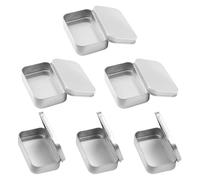 UOPJDD 6 Pièces Boîte en Fer Rectangulaire, Mini Boîte De Rangement Portable, Boîte De Rangement À Petits Articles, Accessoires De Maison, Fournitures De Voyage.