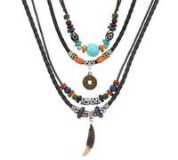 UOPJDD Collier en 2 Pièces, Collier Pendentif De Dents De Loup De Monnaie, Bijoux Rétro Et À La Mode, Aux Prix pour Hommes, Cadeau De Bijoux Créatif Et Personnalisé.