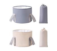 UOPJDD Seau De Lavage À Pied en 2 Pièces Et Sac De Rangement en 2 Pièces, Seau De Lavage À Pied Pliable, Seau De Lavage À Pied Portable, Adapté À La Famille, Aux Voyages Et Au Camping.