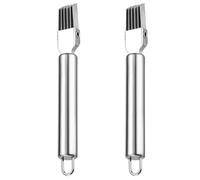 UOPJDD Slicer en Acier Inoxydable en 2 Pièces, Coupe-Écorceau Créatif en Métal, Durable, Coupeur Multifonction, Ustensiles De Cuisine.