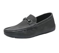 UOPYNE Chaussures habillées Classiques à Enfiler for Homme - Semelle antidérapante avec Talon carré for Mariages, bals Fin d'année et Occasions décontractées élégantes(Gray,42 EU)
