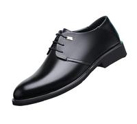 UOPYNE Chaussures habillées Classiques en Cuir à Lacets for Homme, Style rétro Britannique, avec rehausse Invisible élégante for Un décontracté