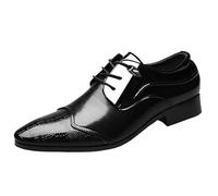 UOPYNE Chaussures habillées Oxford Classiques for Homme, en Cuir imperméable à Lacets, idéales for Les Mariages et smokings