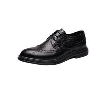 UOPYNE Chaussures Oxford Classiques en Cuir à Plateforme, Modernes et élégantes, for Hommes. Respirantes Confortables, Elles sont parfaites for Les Affaires la Marche