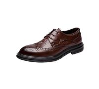 UOPYNE Chaussures Oxford Classiques en Cuir à Plateforme, Modernes et élégantes, for Hommes. Respirantes Confortables, Elles sont parfaites for Les Affaires la Marche