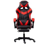 UOPYNE Ergonomic Office Chair with Arms Revolving Computer Visitor Chair Gaming Racing Style High Backrest Cushion Larger Armrest