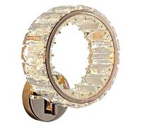 UOPYNE K9 Crystal Wall Sconce, Modern Lighting Fixture Decorative Mount Lamp Reading light for Bedroom Living Room Aisle Study Hallway