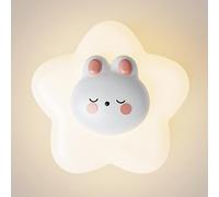 UOPYNE Kids Three-color dimming Wall Sconce Cartoon Animal Light Creative Bedside Lamp Indoor Night Lighting for Childrens Room Nursery Boys Girls Bedroom Decor