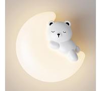 UOPYNE Kids Three-color dimming Wall Sconce Cartoon Animal Light Creative Bedside Lamp Indoor Night Lighting for Childrens Room Nursery Boys Girls Bedroom Decor