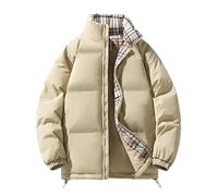 UOPYNE Manteau d'hiver marron for femme, doudoune matelassée en coton, petite taille, coupe ample, style décontracté for couple