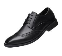 UOPYNE Meilleures Chaussures habillées décontractées for Hommes Oxford d'affaires Confortables for en Cuir Formelles à Bout Pointu sans Lacet