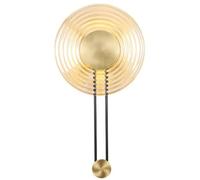 UOPYNE Mid Century Modern Wall Sconce Lighting, Gold Bathroom Vanity Light with Clear Glass Shade, Bedroom Living Room Hallway Mount Fixture
