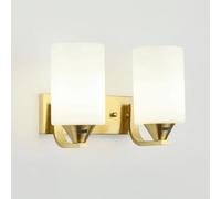 UOPYNE Milky Glass Lamp shade Wall Sconce Simple Cylinder shape Lamps 1/2 Light E26/E27 Base for Living Room Bedroom Hallway