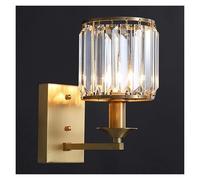 UOPYNE Modern Iron Bedroom Wall Sconces Vintage Crystal Living Room Lamps E26/E27 Base Doorway Lighting for Bathroom Mirror Porch Stairs