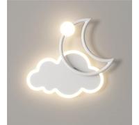 UOPYNE Modern Metal Bedside Reading Lamps Creative Cloud Shape Wall Mount Light Fixtures 16W 3 colour Dimmable Hallway Study Sconces for Living Room Bedroom Lighting