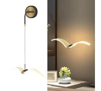 UOPYNE Nordic Seabird Wall Sconce Hanging Lamp Three Color Dimmable Seagull Shape Mount Light Fixture for Bedroom Hallway Living Room Indoor Art Lighting