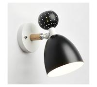 UOPYNE Nordic Wood Wall Light Fixtures E26/E27 Base Modern Iron Sconce Lamps for Kids Room Study Toys
