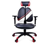 UOPYNE Racing Style Gaming Office Chair Big High Backrest Large Cushion Armrest Heavy Duty Swivel Reclining Ergonomic Design(Red)