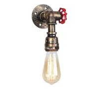 UOPYNE Retro Yellow Travertine Restaurant Wall Mount Light Fixtures Creative Water Pipe Valve Sconces G9 Base Bar Cafe Lamps for Stairs Aisle Balcony Entrance Decor