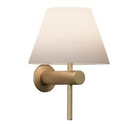 UOPYNE Silver/Gold Industrial Wall Sconces Retro Lighting with White Fabric Shade, Bathroom Vanity Lights for Bedroom Living Room Hallway Porch,E26/E27 Base